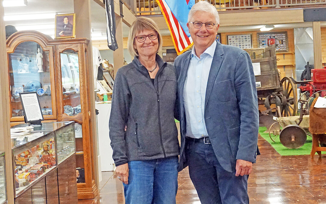 Danish museum director visits Daneville Heritage Museum