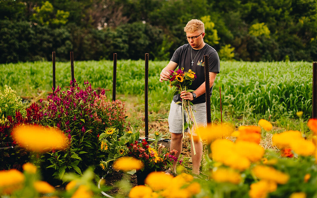 Area resident growing and selling flowers locally